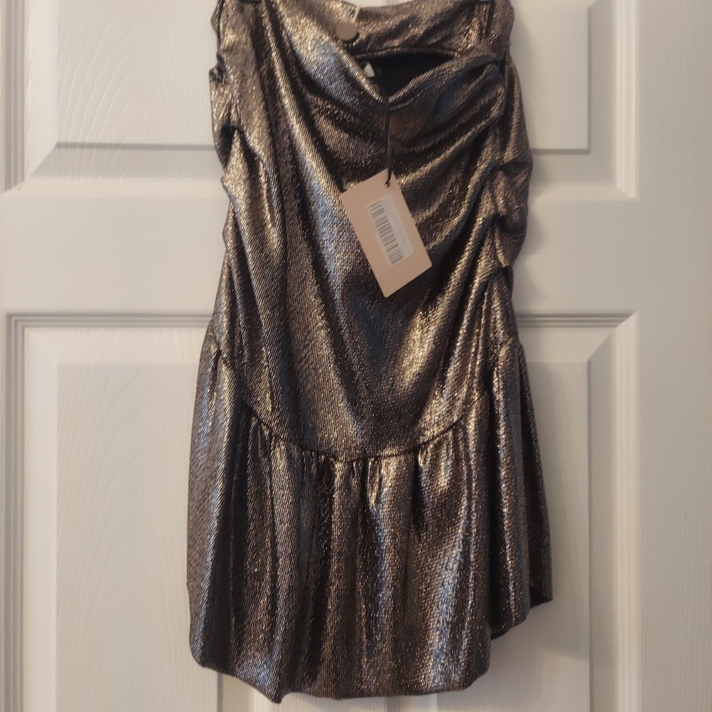 Glitter skirt black and gold size small
